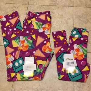 LuLaRoe Disney Collection Leggings Set